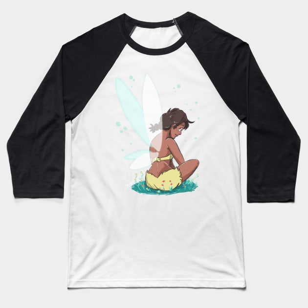 Jen Fairy Baseball T-Shirt by JenjoInk